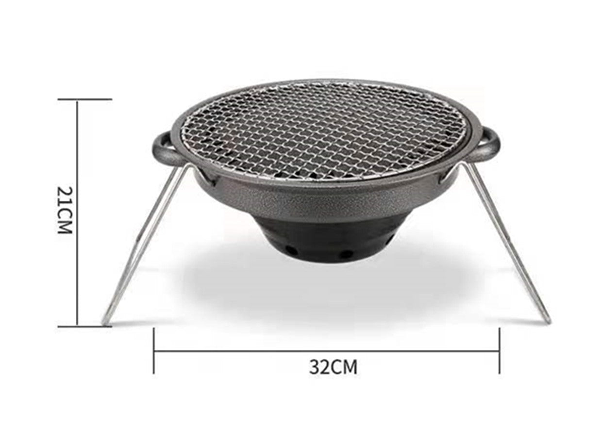 LMA 32cm Round Portable Charcoal Braai Stove & Carry Bag FX-5318