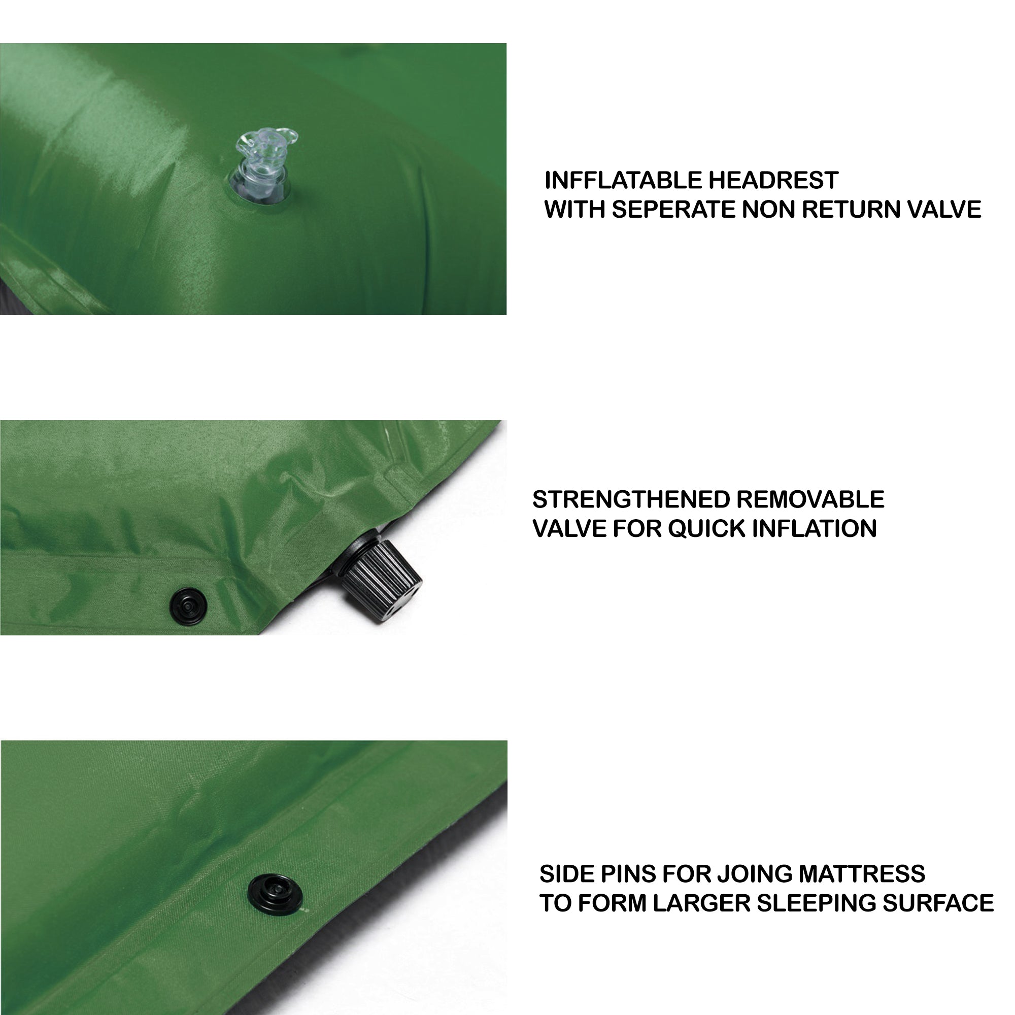 LMA 180X60X3cm Inflatable Camping Mattress with Pillow FX-8889-1