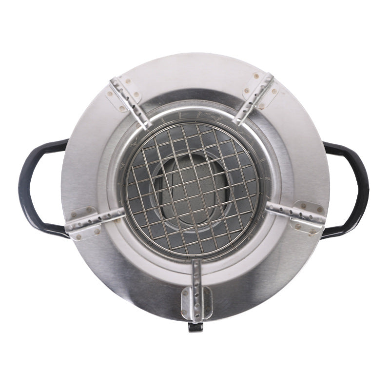 Modern Stainless Steel Charcoal Stove & Braai - Mbaula FX-9191