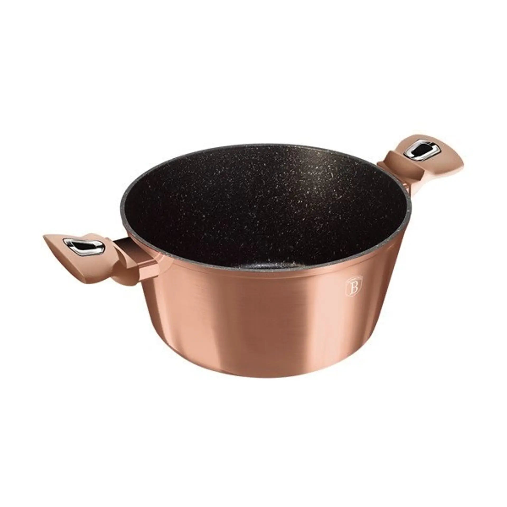 Berlinger Haus 20cm Granite Casserole Pot - Rose Gold Collection