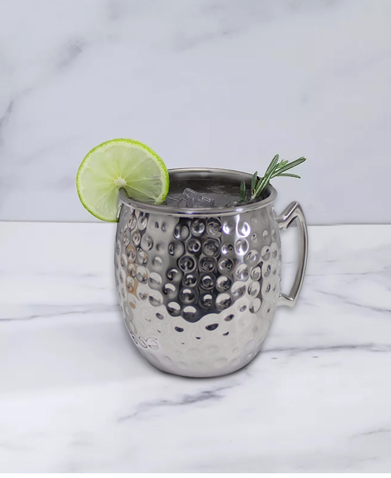 LMA Hammered Stainless Steel Moscow Mule Mug Set - 500ml - 2-Piece