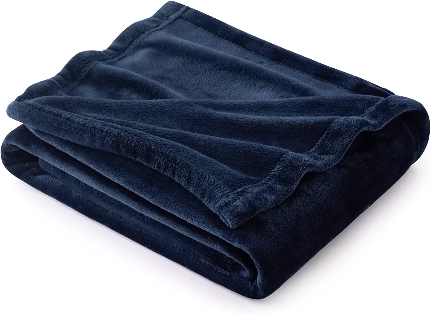 Plain Polyester Fleece Blanket with Suede Texture - 200cm x 140cm