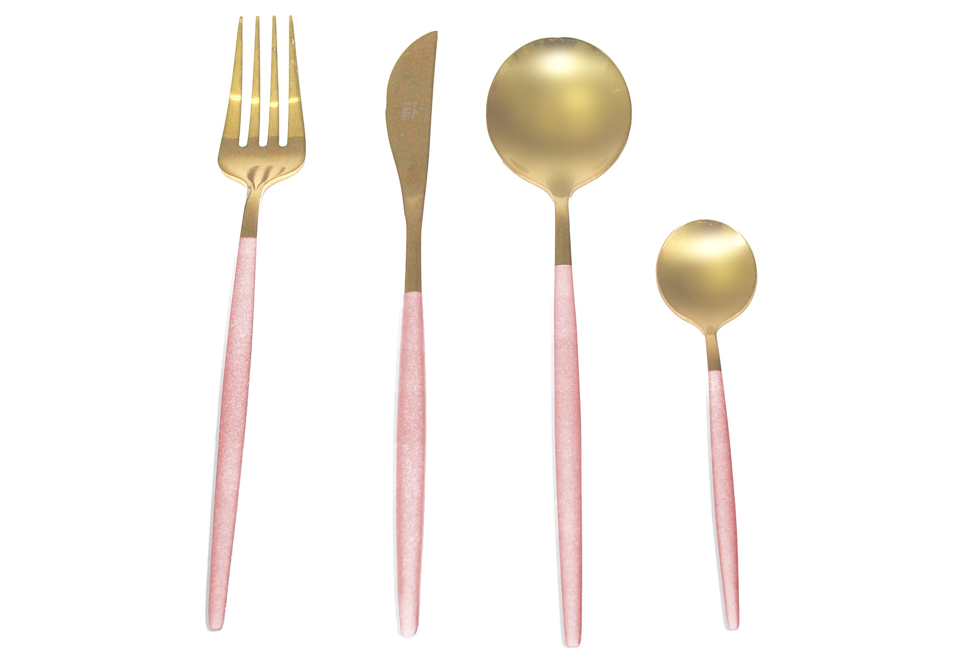 LMA 24 Piece Two-Tone Flatware Set In Elegant Noir Gift Box