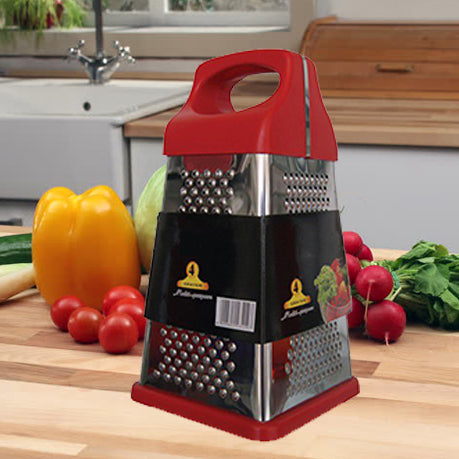 4 Sided Stainless Steel Grater with Storage Container