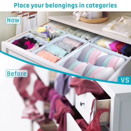 LMA 6 Piece Collapsible Cloth Storage Organizers