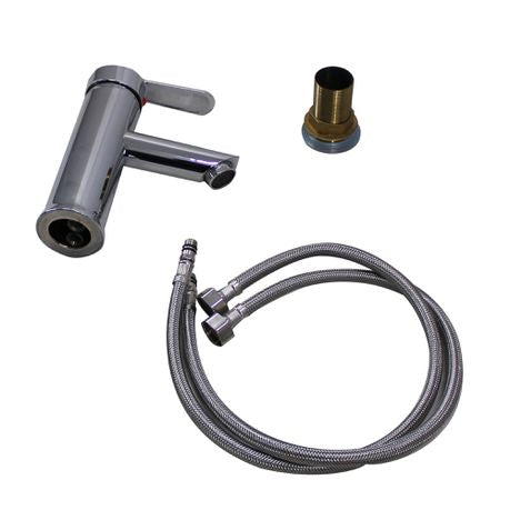 LMA Sanitaryware Elliptical Single Lever Brass Bathroom Basin Mixer