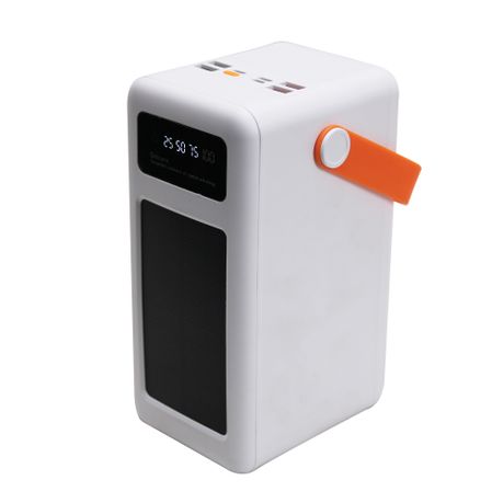 100000mAh 370Wh 7-Port Solar Power Bank with 4 Line USB Cable & Lantern