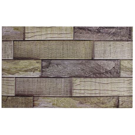 30x50cm Plastic Peel & Stick Wallpaper with 3D Weave Motif Texture (8 Piece)