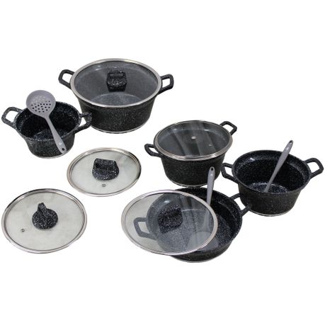 Bosch Regina Die Cast Aluminum Non-Stick 10 Piece Cookware Set & 3 Utensils
