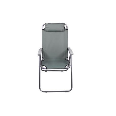 55x40x90cm Adult Thick-Framed Folding Camping Armchair With Headrest FX7016