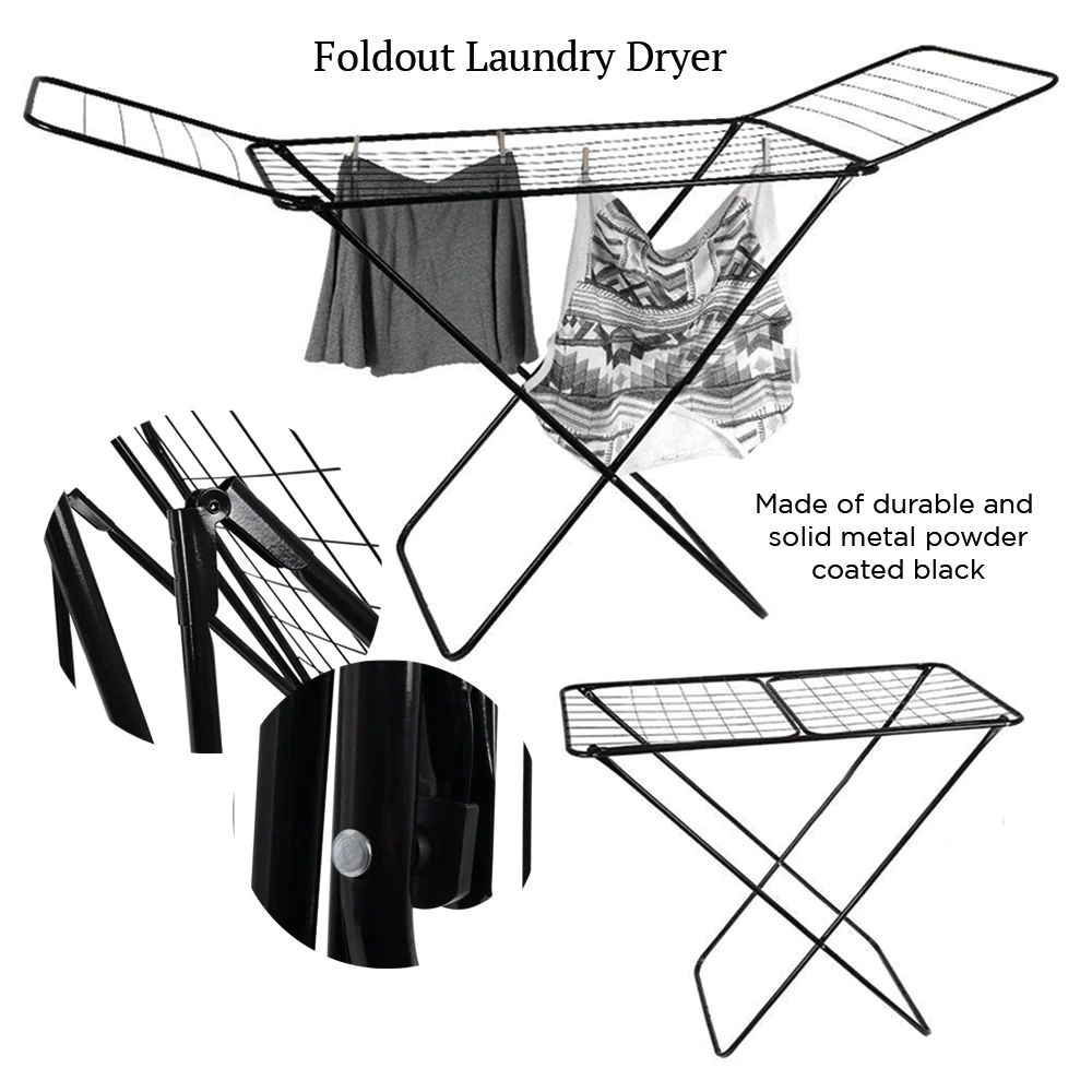 170 x 55 x 102cm Portable Folding Laundry Airer