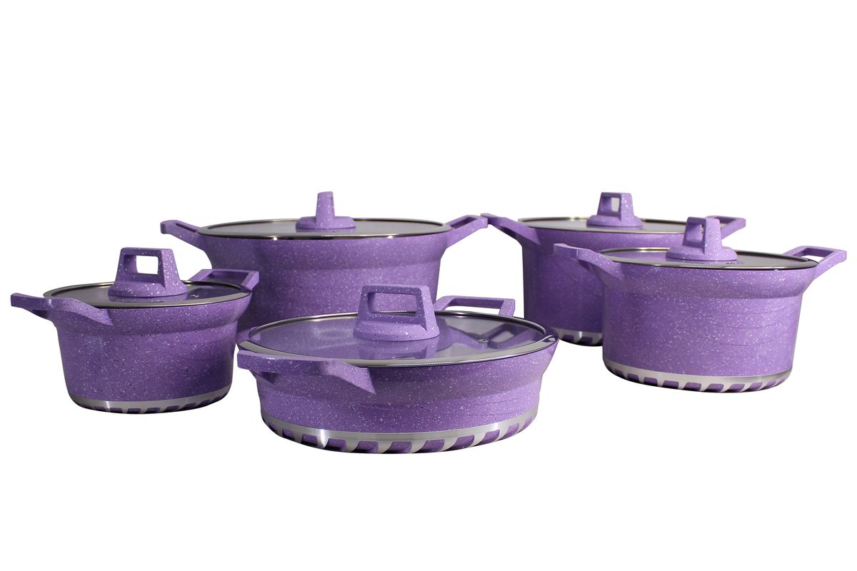 Bosch Regina Die Cast Aluminum Non-Stick 10 Piece Cookware Set & 3 Utensils