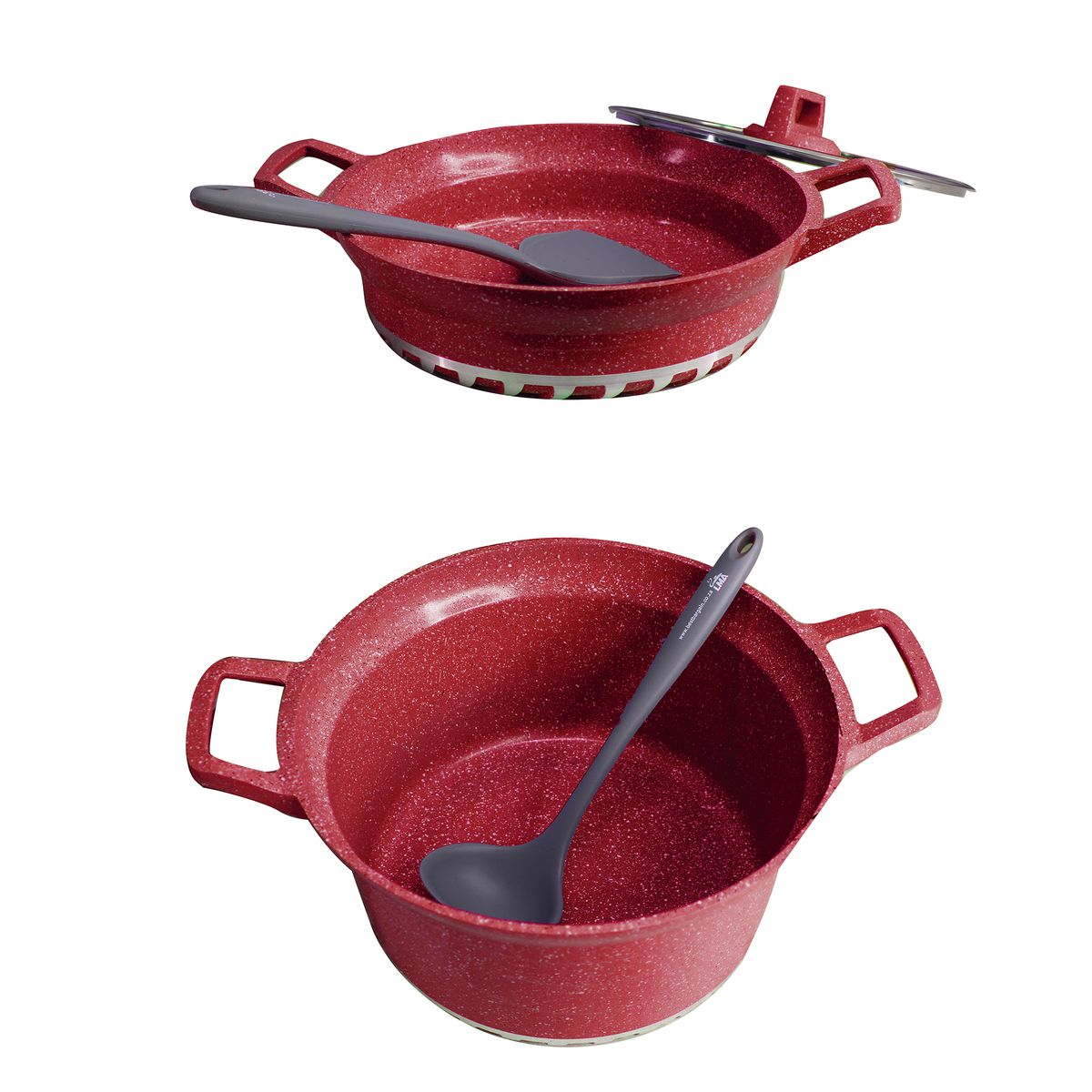 Bosch Regina Die Cast Aluminum Non-Stick 10 Piece Cookware Set & 3 Utensils