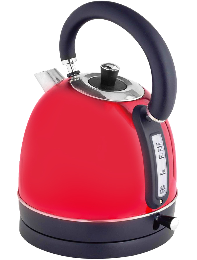 1.8L Capacity 2200W Cordless Electric Dome Kettle with Scale Filter