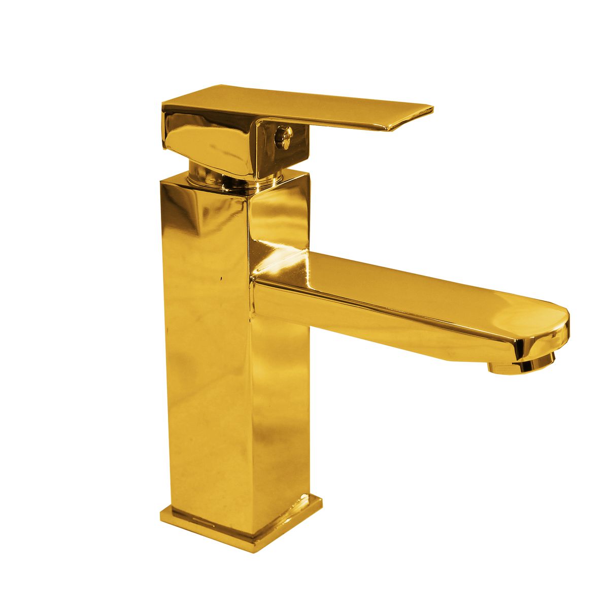 LMA Sanitaryware Square Single Lever Brass Bathroom Basin Mixer