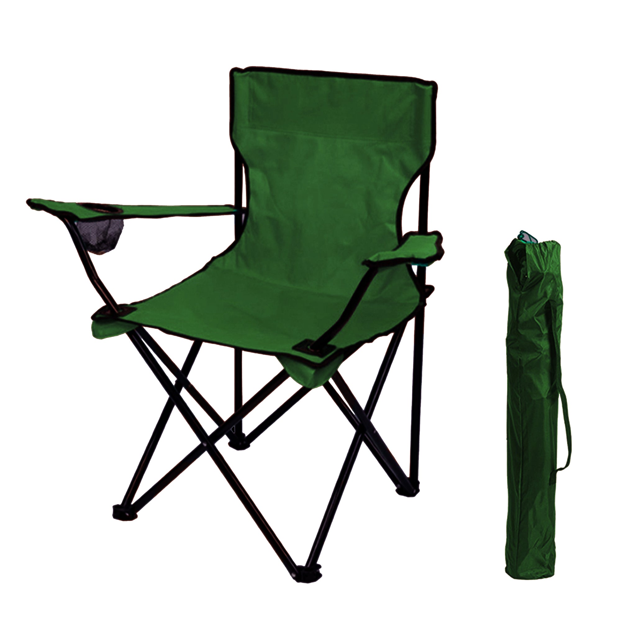 LMA Metal Frame Folding Camping & Beach Chair With Carry Bag