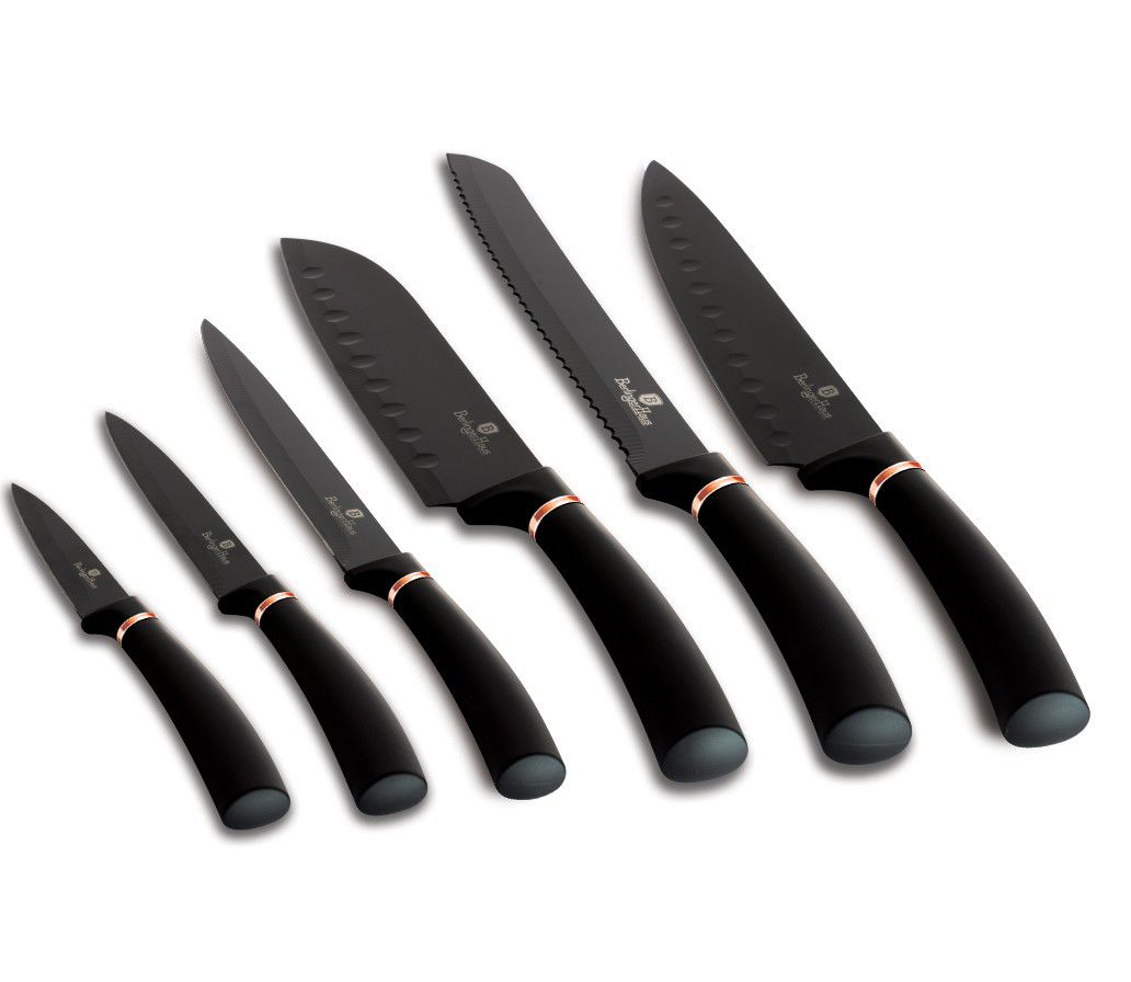 Berlinger Haus 6 Piece Knife Set Black Rose