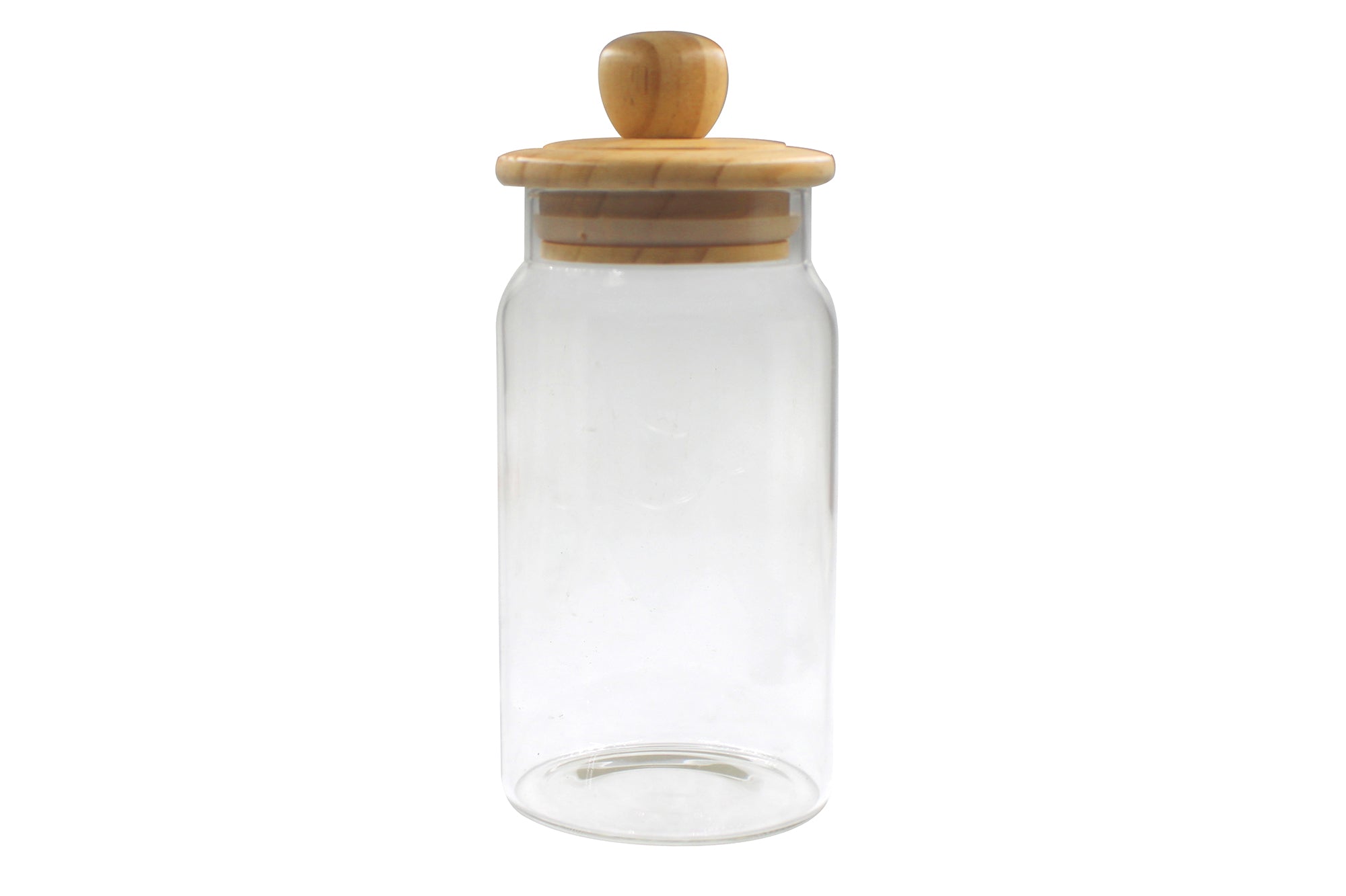 4 Piece Airtight Glass Heritage Canister Jars with Bamboo Lids