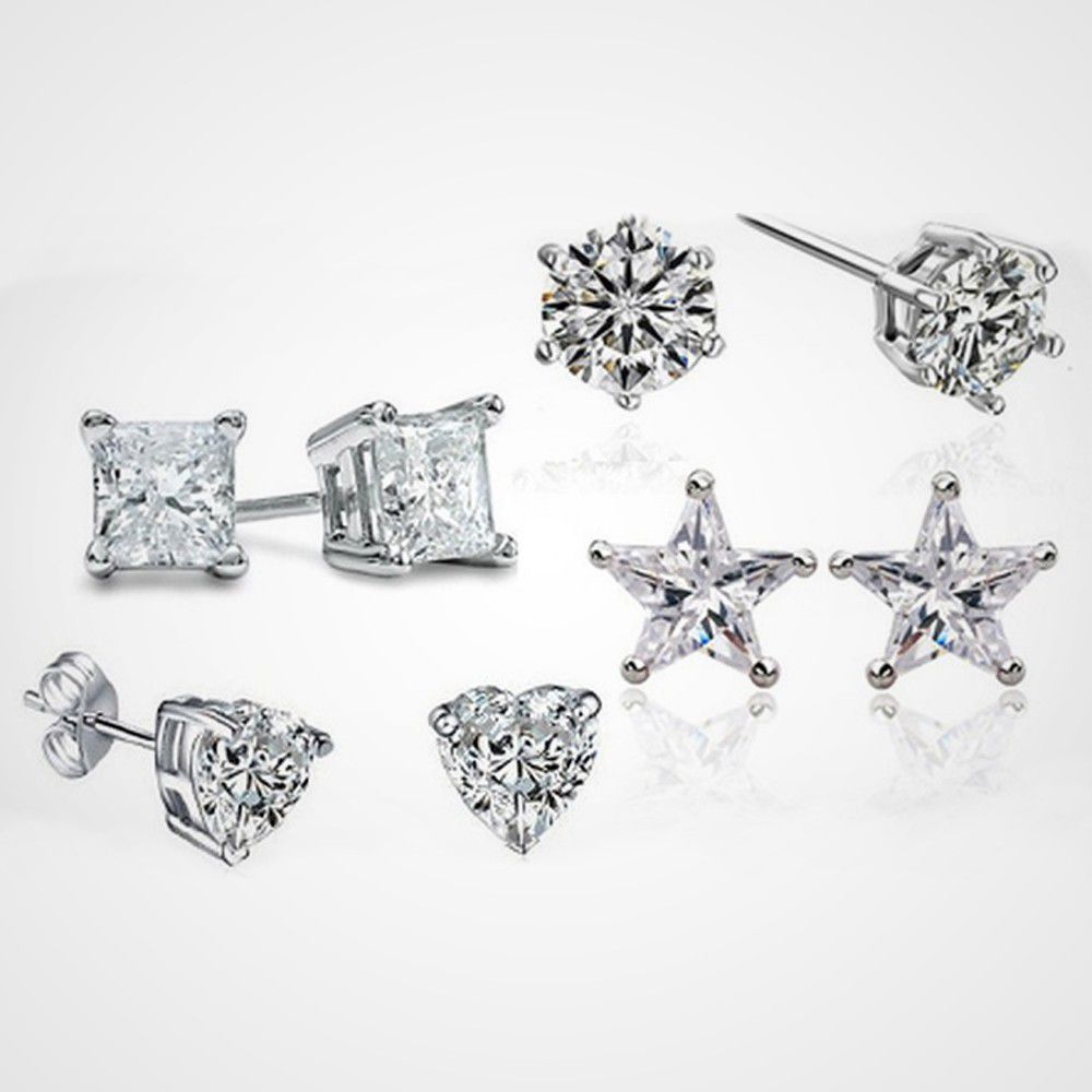 LMA - Stud Earrings Set With Four Designs