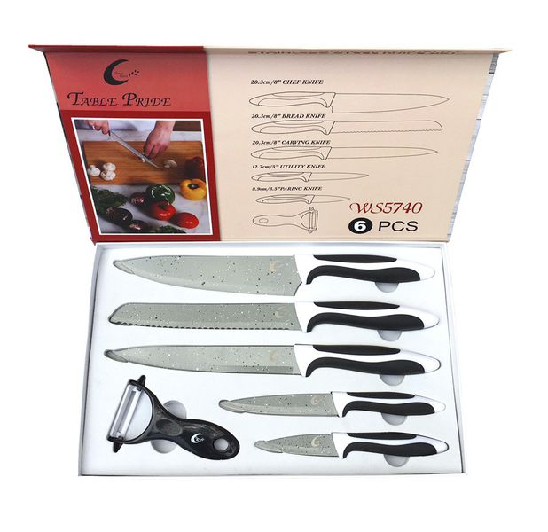 Stainless Steel 6 Piece Knife Set