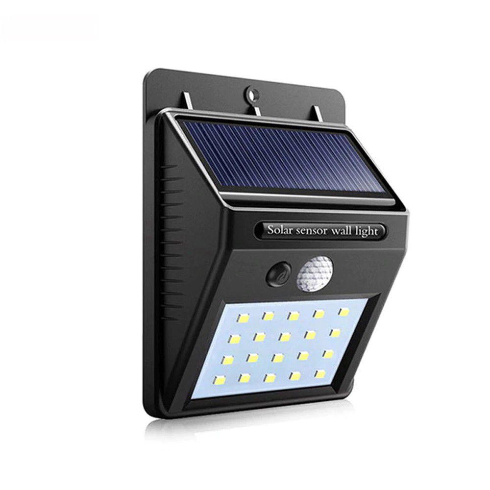 Solar Powered PIP Motion + CDS Night Sensor LED Wall Light