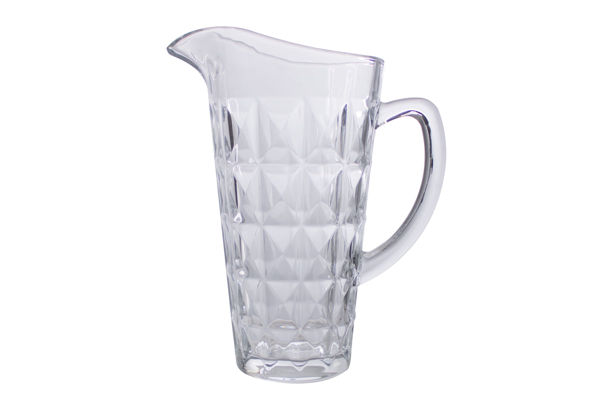 7 Piece Bohemia Diamond Crystal Glass Jug and Tumbler Set