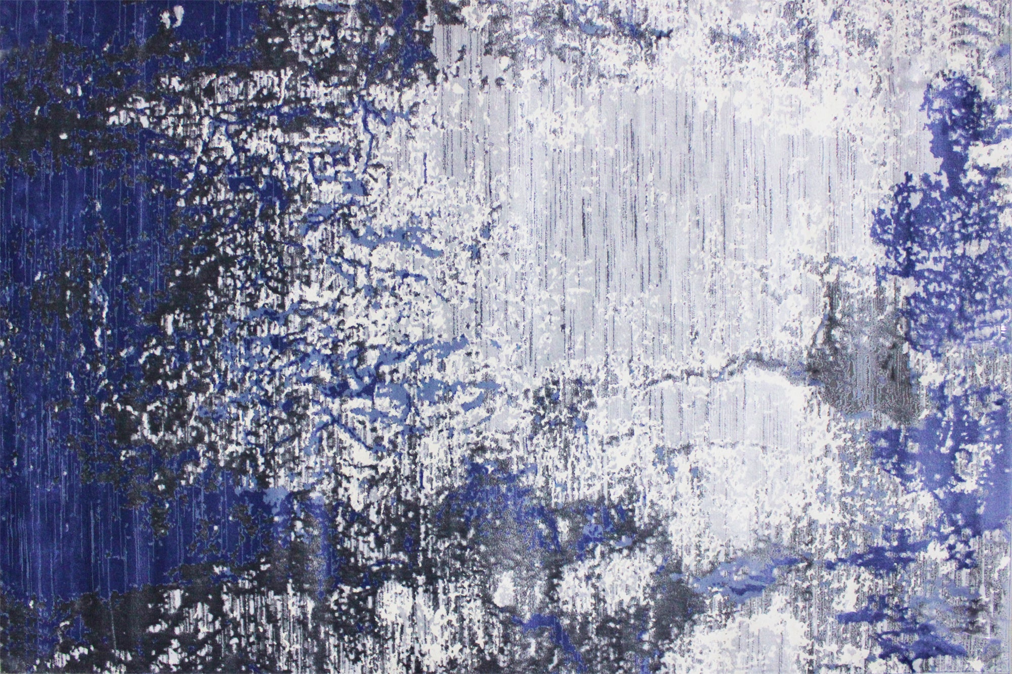 230x160 Babil Turkish Textured Rug with Shimmering Yarn - Grey/Blue