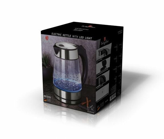 Berlinger Haus 1.7L Stainless Steel Electric Glass Kettle - Silver