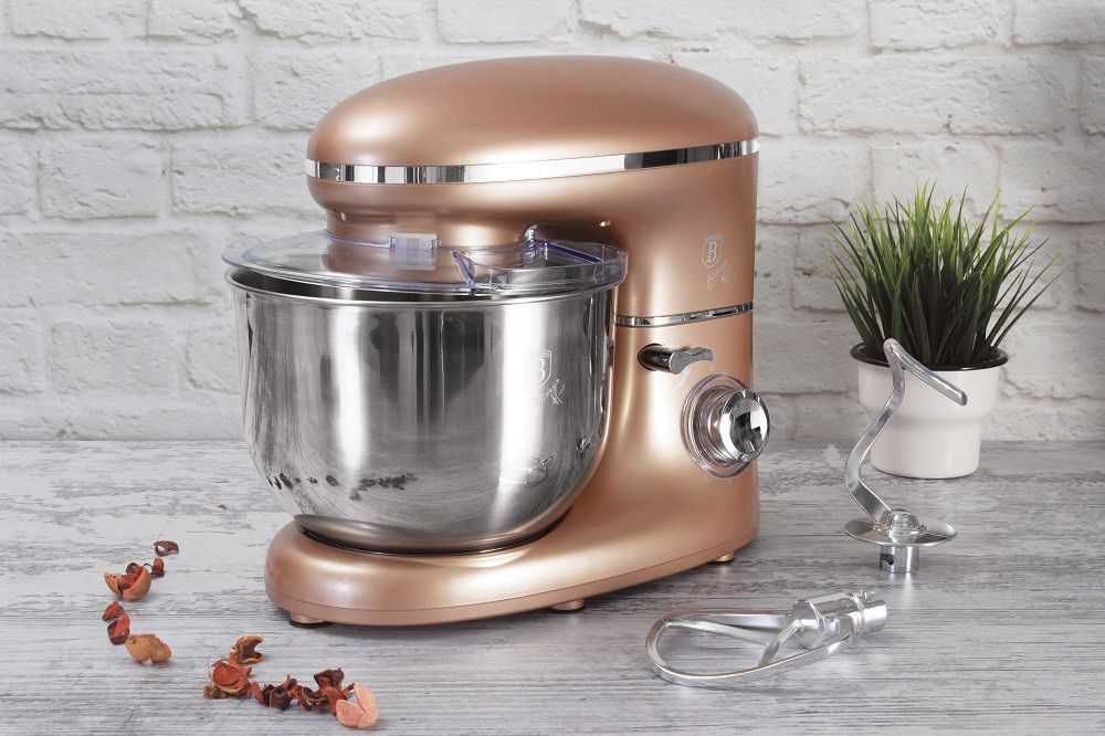 Berlinger Haus 1300W Heavy Duty Kitchen Machine Stand Mixer - Rose Gold Metallic