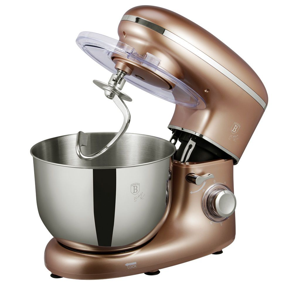 Berlinger Haus 1300W Heavy Duty Kitchen Machine Stand Mixer - Rose Gold Metallic