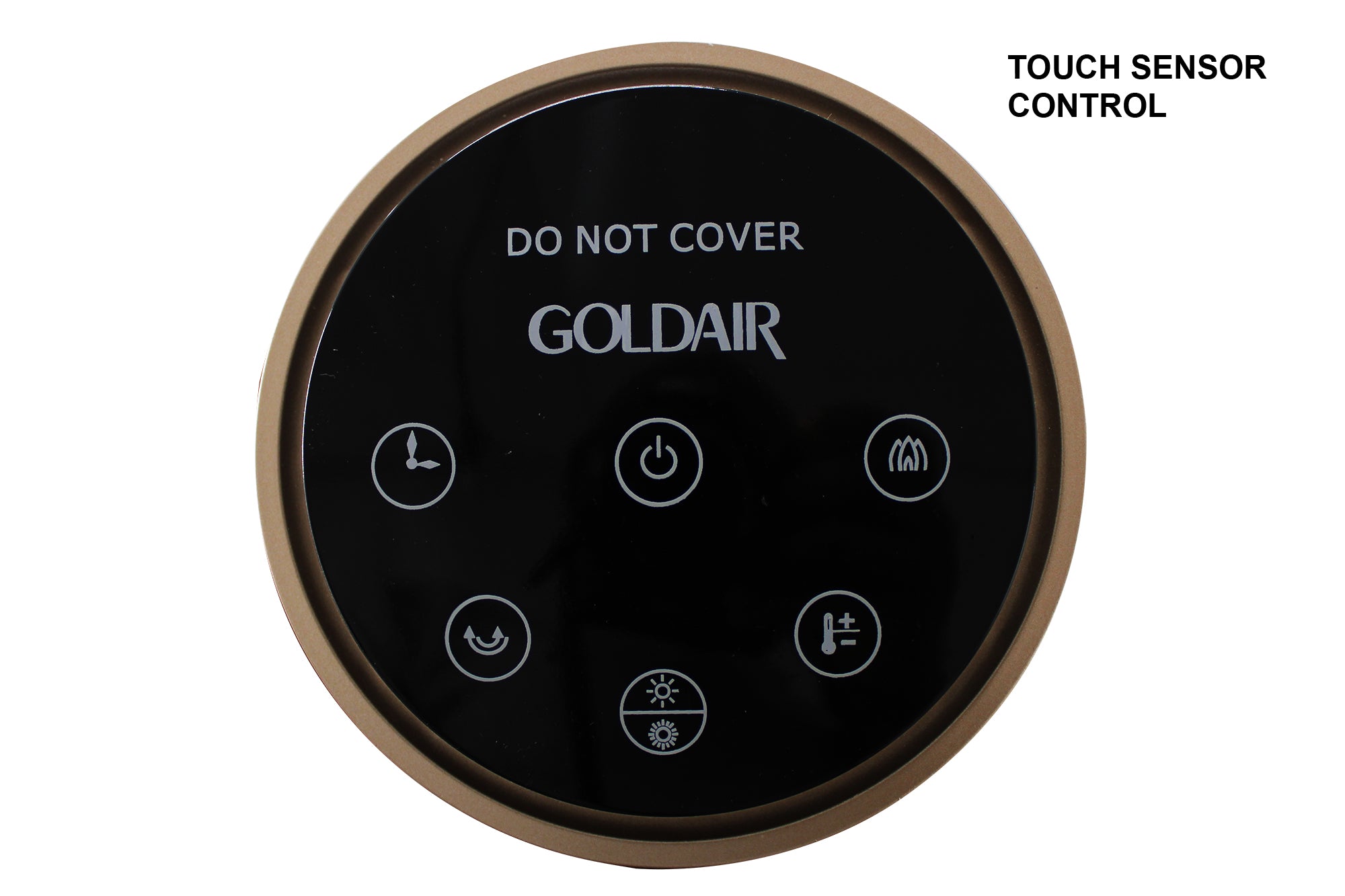 Goldair 2000W Rotating Fireplace Effect PTC Fan Heater & Remote GPTC9200R