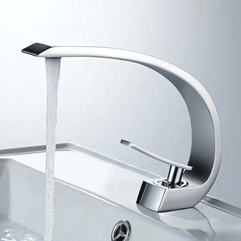 LMA Essentials High Bend Luxury Stainless Steel Bathroom Basin Mixer