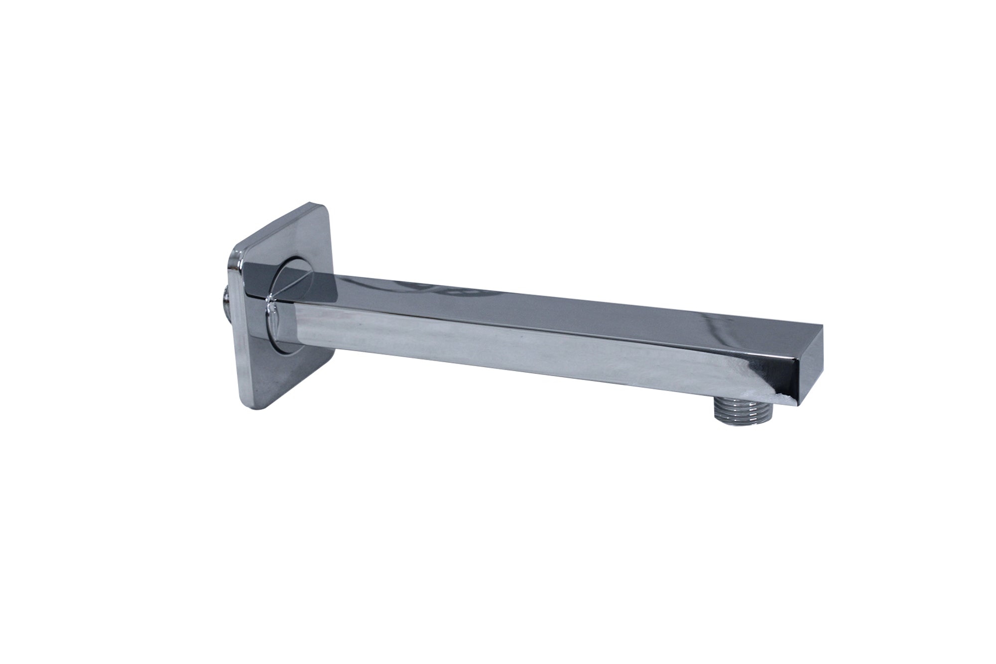 LMA Branded Wall-Mounted Rectangular Shower Arm with Flange