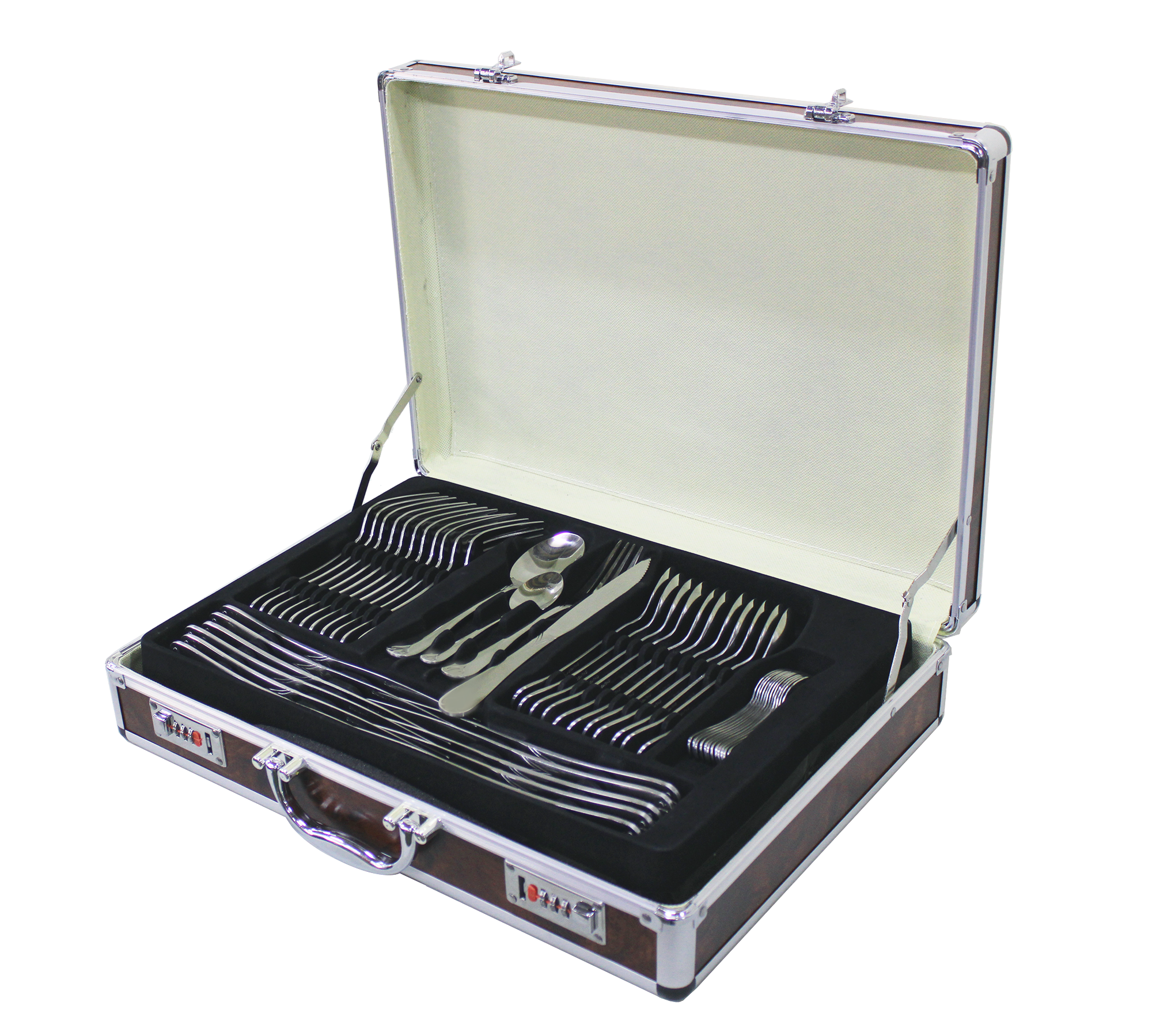 LMA Edition 84 Piece Stainless Steel Cutlery Set in Two-Tier Storage Case
