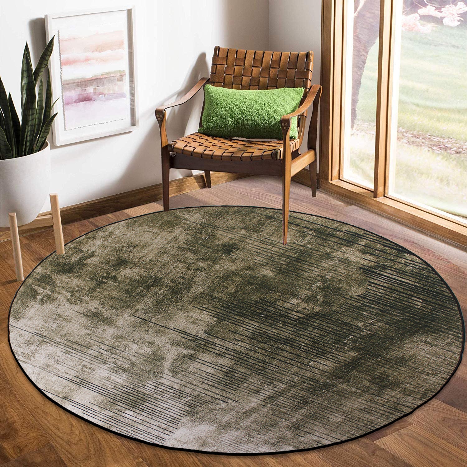 160cm Round LMA Branded 3D Printed Area Rug Lightweight - RCX37