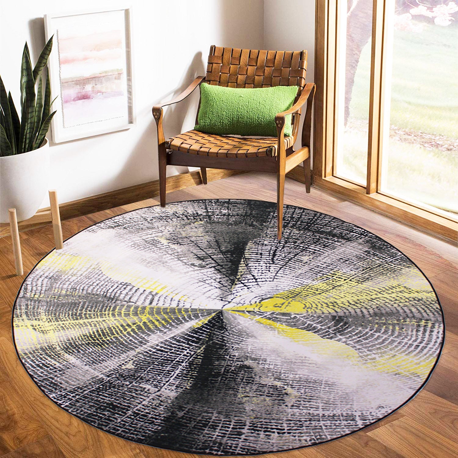 160cm Round LMA Branded 3D Printed Area Rug Lightweight - RCX57