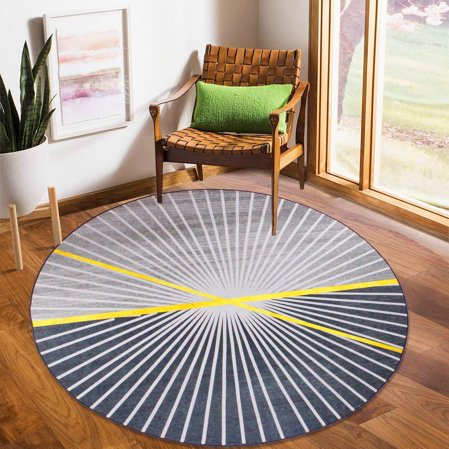 160cm Round LMA Branded 3D Printed Area Rug Lightweight - RCX62