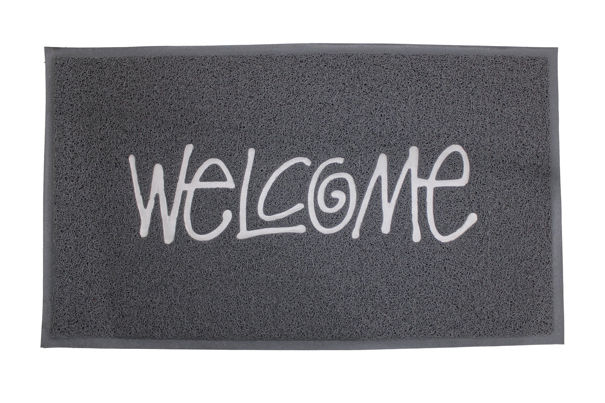 75cm x 45cm Washable Synthetic Mesh Floor Mat - Embossed Welcome