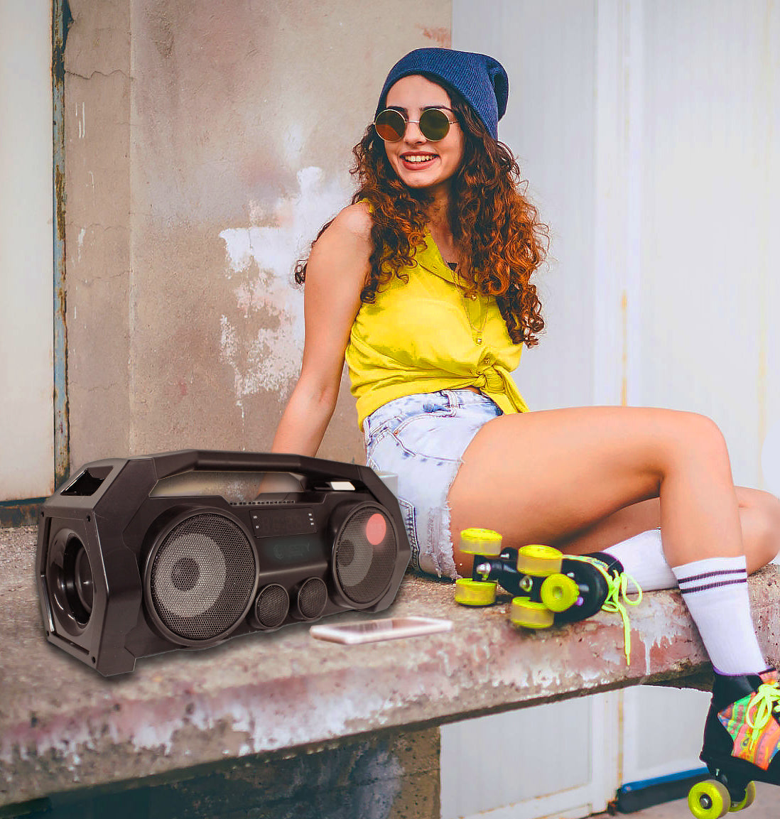 TWS108 Super-Bass Boom Box Bluetooth True Wireless Stereo Speaker System