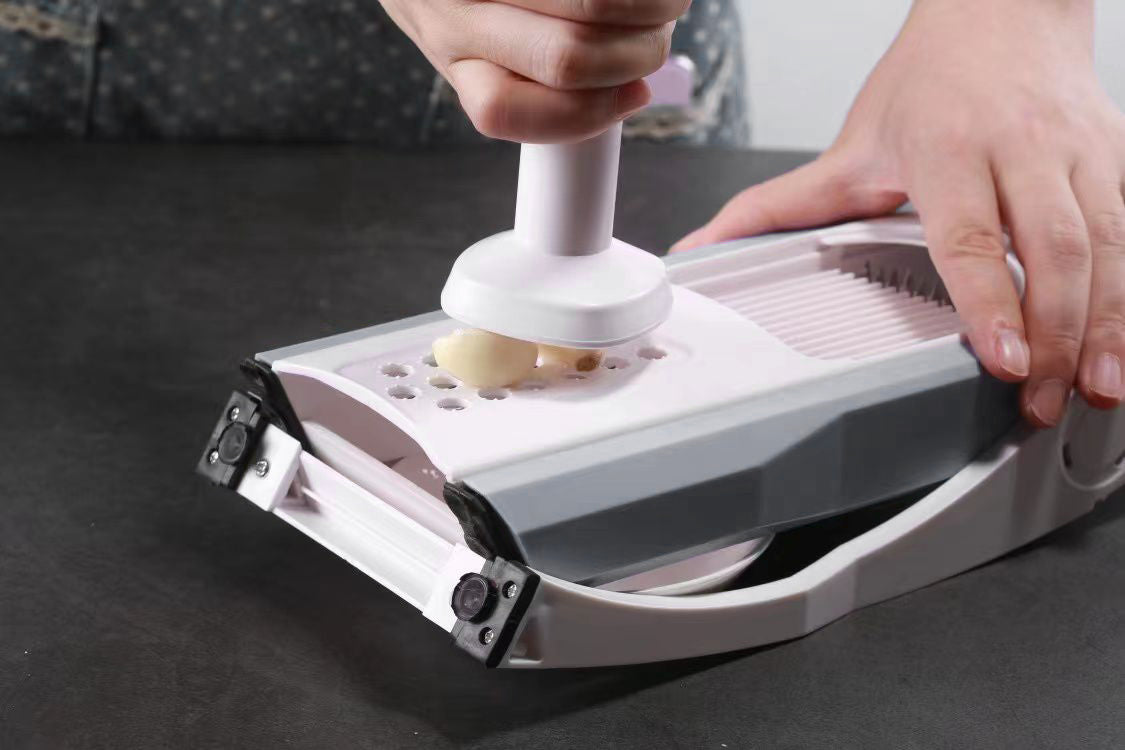 5 In 1 Safe Slice Artifact Veg & Fruit Shredder Slicer Peeler & Crusher Set