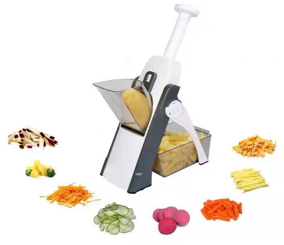 5 In 1 Safe Slice Artifact Veg & Fruit Shredder Slicer Peeler & Crusher Set