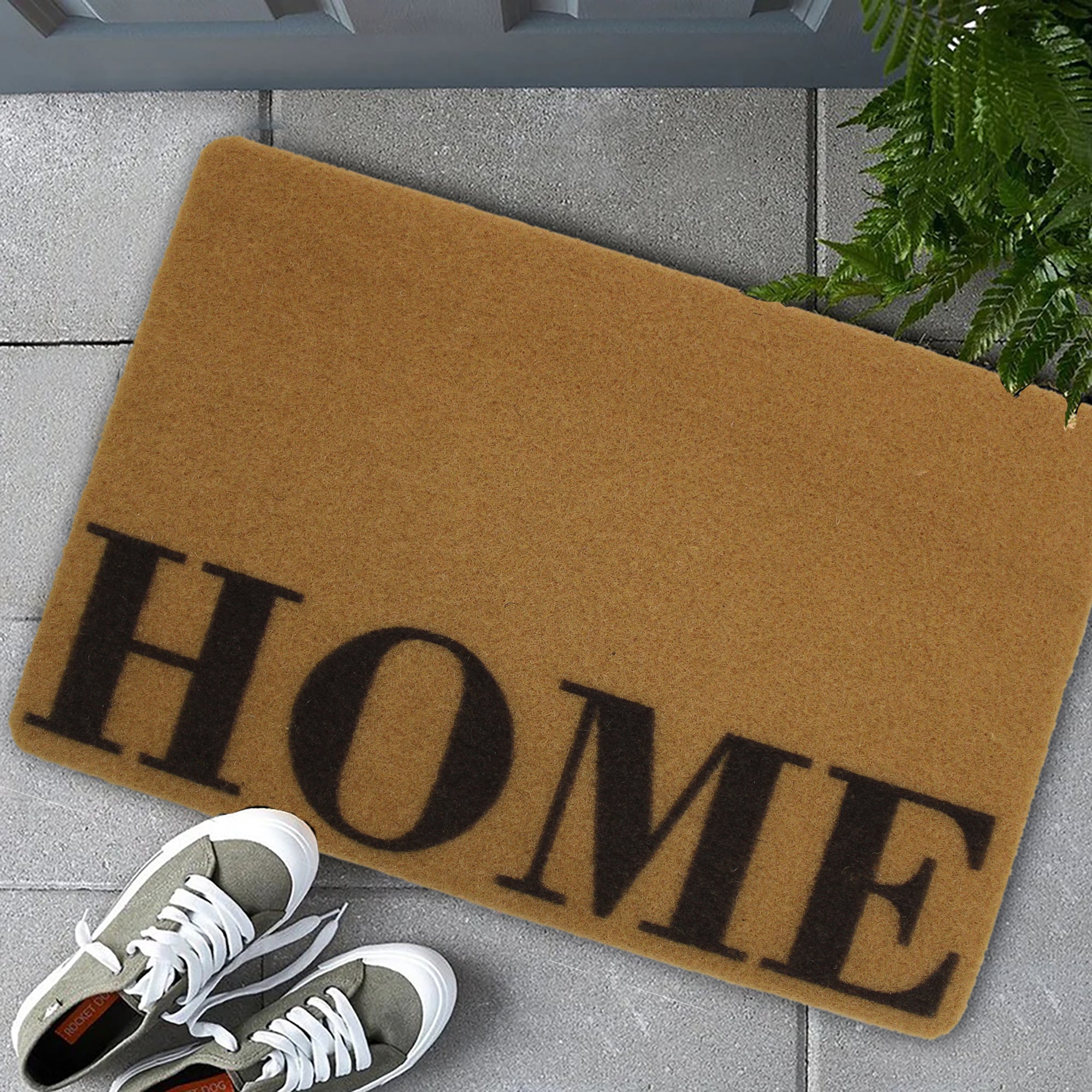 60cm x 39cm Durable Non Shedding Synthetic Coir Floor Mat - Home