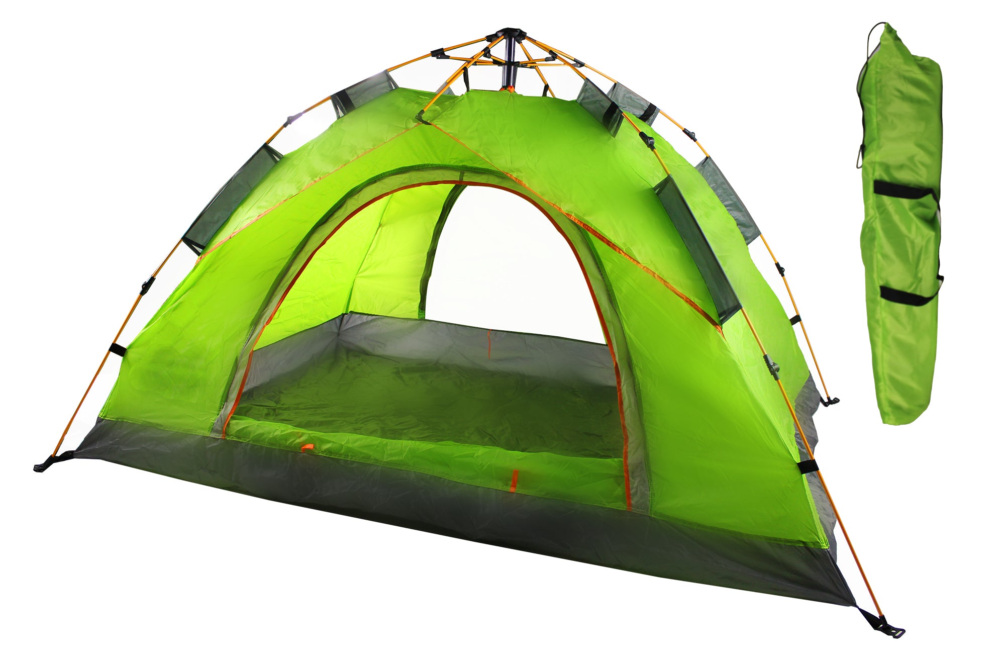 2-Person Water-Resistant Instant Camping Tent with Carry Bag - 205 x 130cm