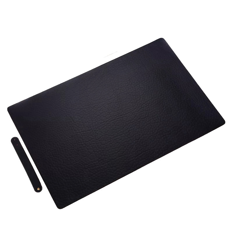 90x45cm Stain Resistant Double Sided Faux Leather Mouse Pad with Strap