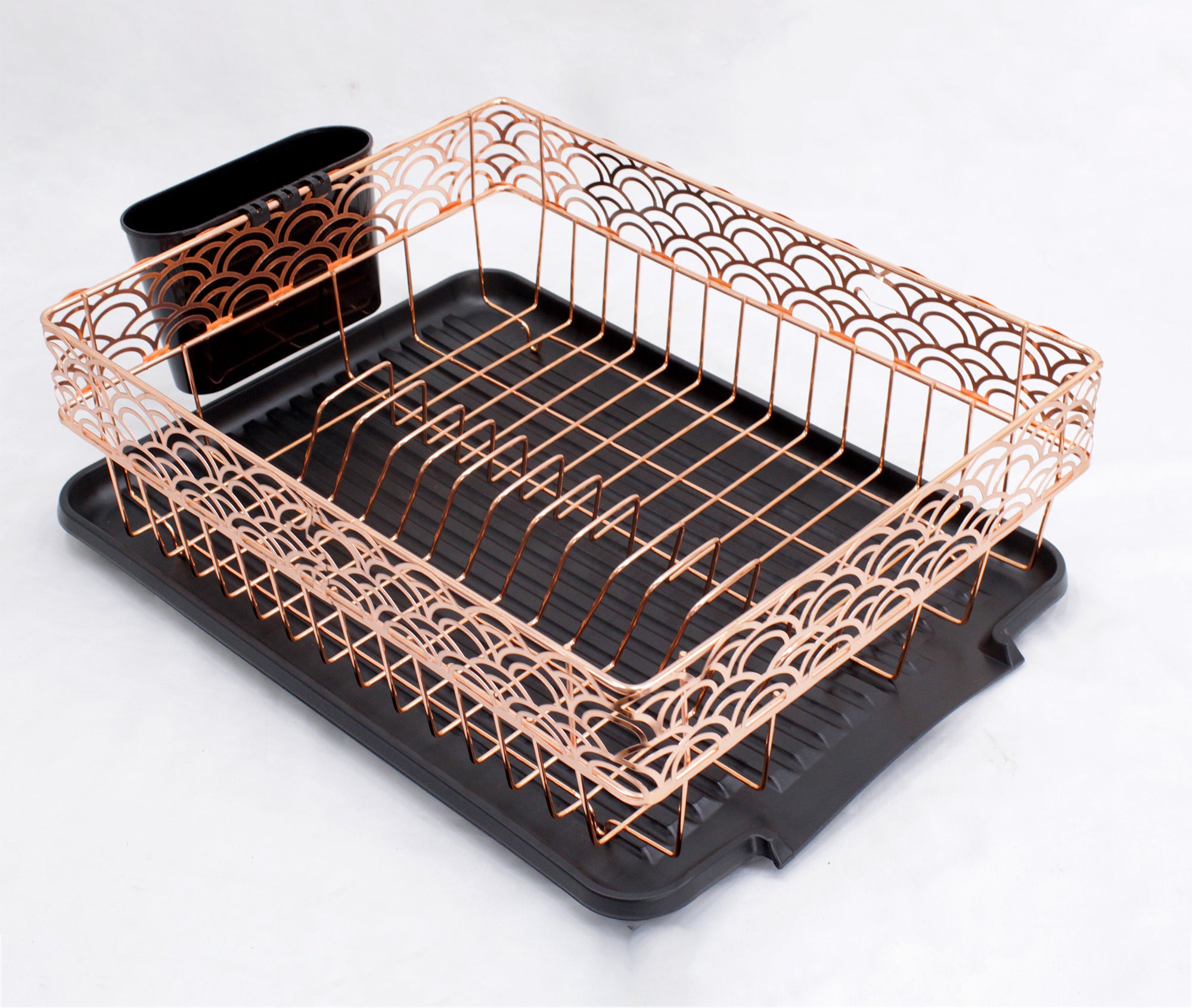 40cm x 30cm Arches Dish Draining with Cutlery Holder & Drip Tray 40 x 30 x10 cm Arches Dish Draining with Cutlery Holder & Drip Tray