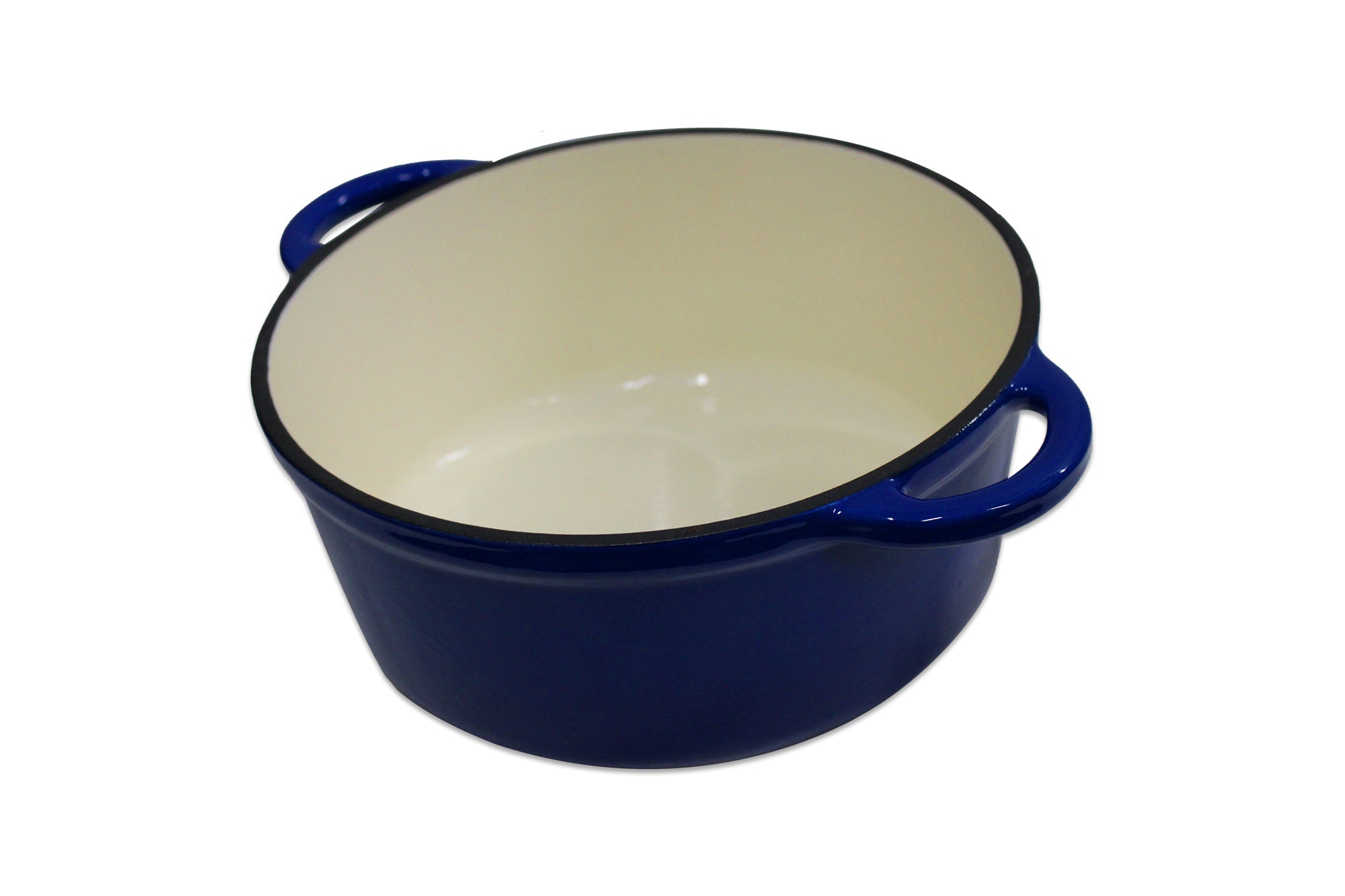 Authentic 4 Piece Cast Iron Dutch Oven Cookware Set - 24cm & 20cm Pot Set - Blue