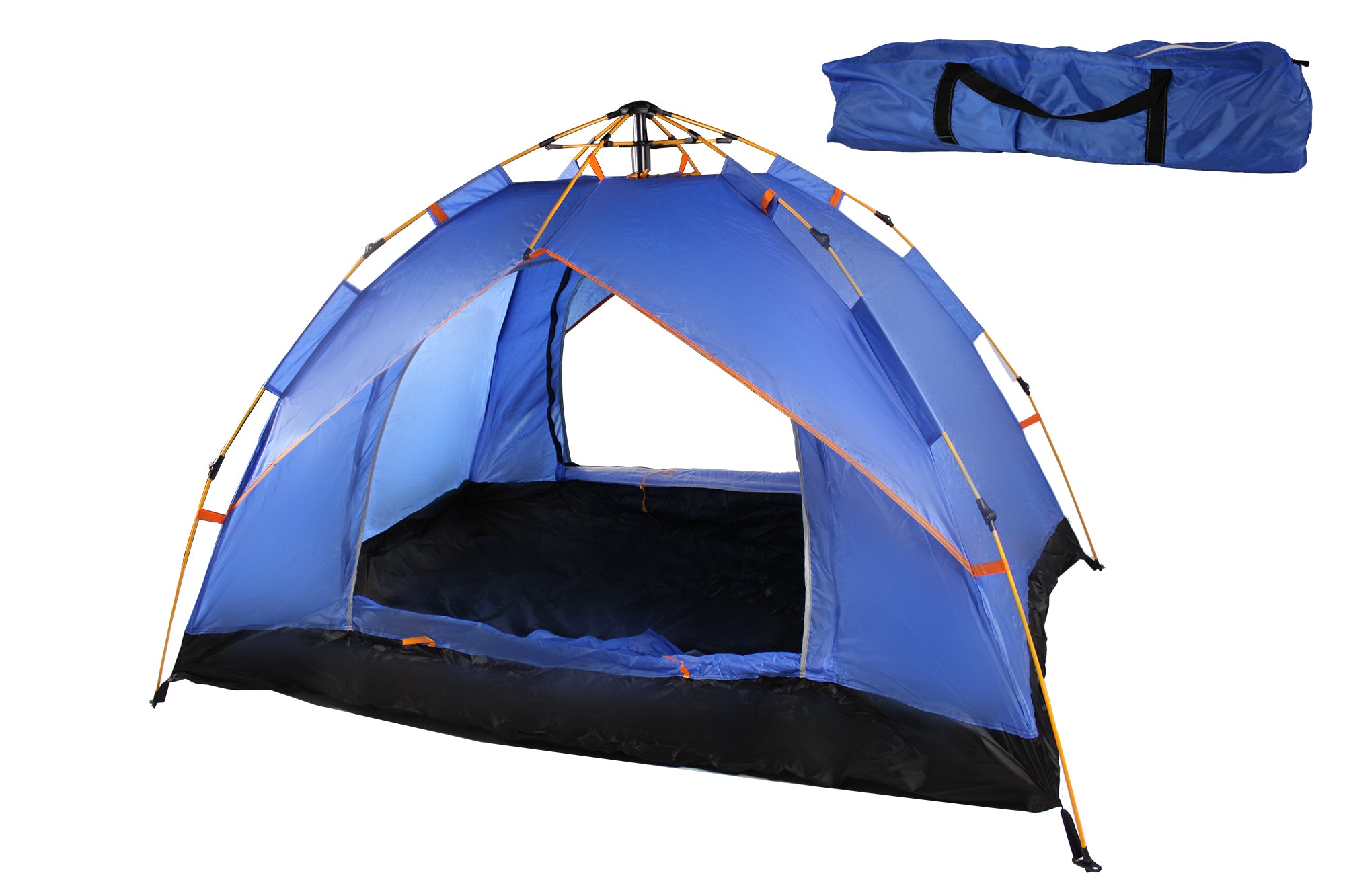 2-Person Water-Resistant Instant Camping Tent with Carry Bag - 205 x 130cm