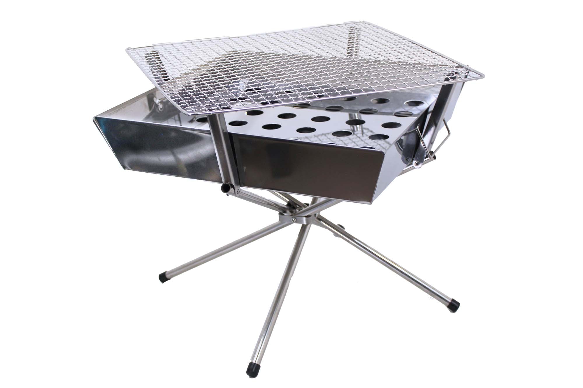 36x36cm LMA Portable Freestanding Stainless Steel Braai & Camping Stove Kit