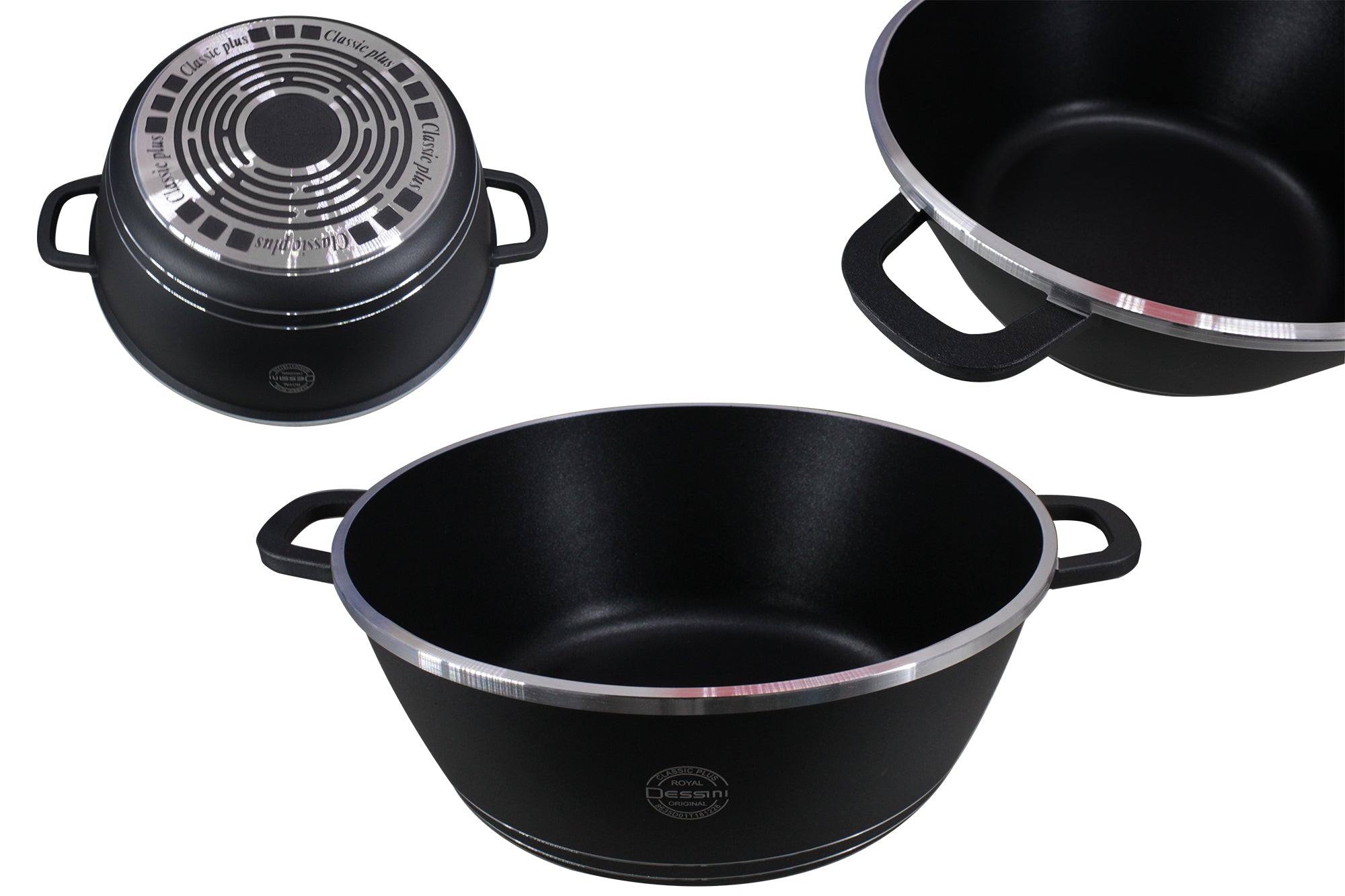 Dessini Die Cast Aluminum Non-Stick Cookware Set with Grill Pan - 23 Piece