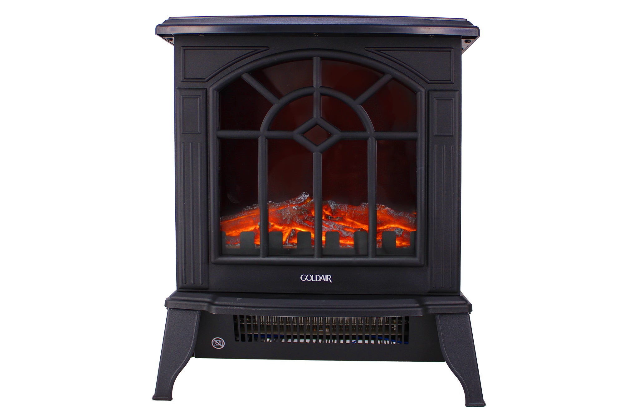 Goldair 2000W Upright Fireplace Electric Heater - GFH-46
